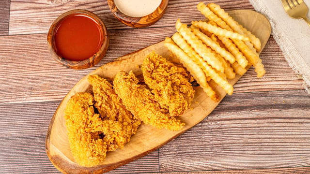 4 Strips Lunch Special.