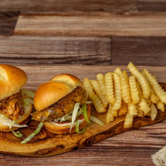 Chicken Mini Cheeseburger.