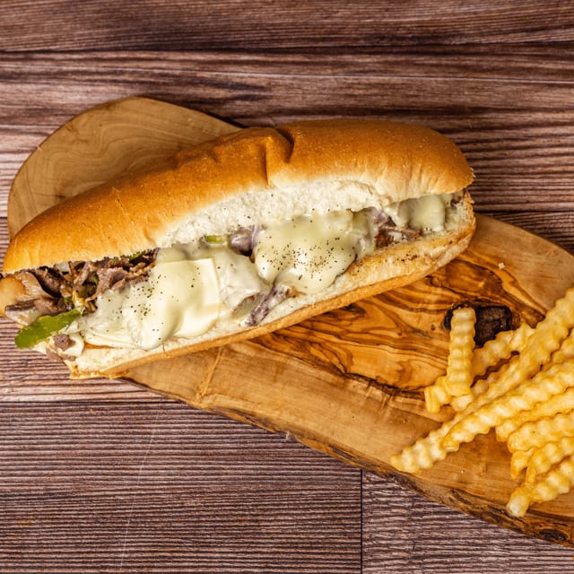 Philly Cheese Steak Sandwich.
