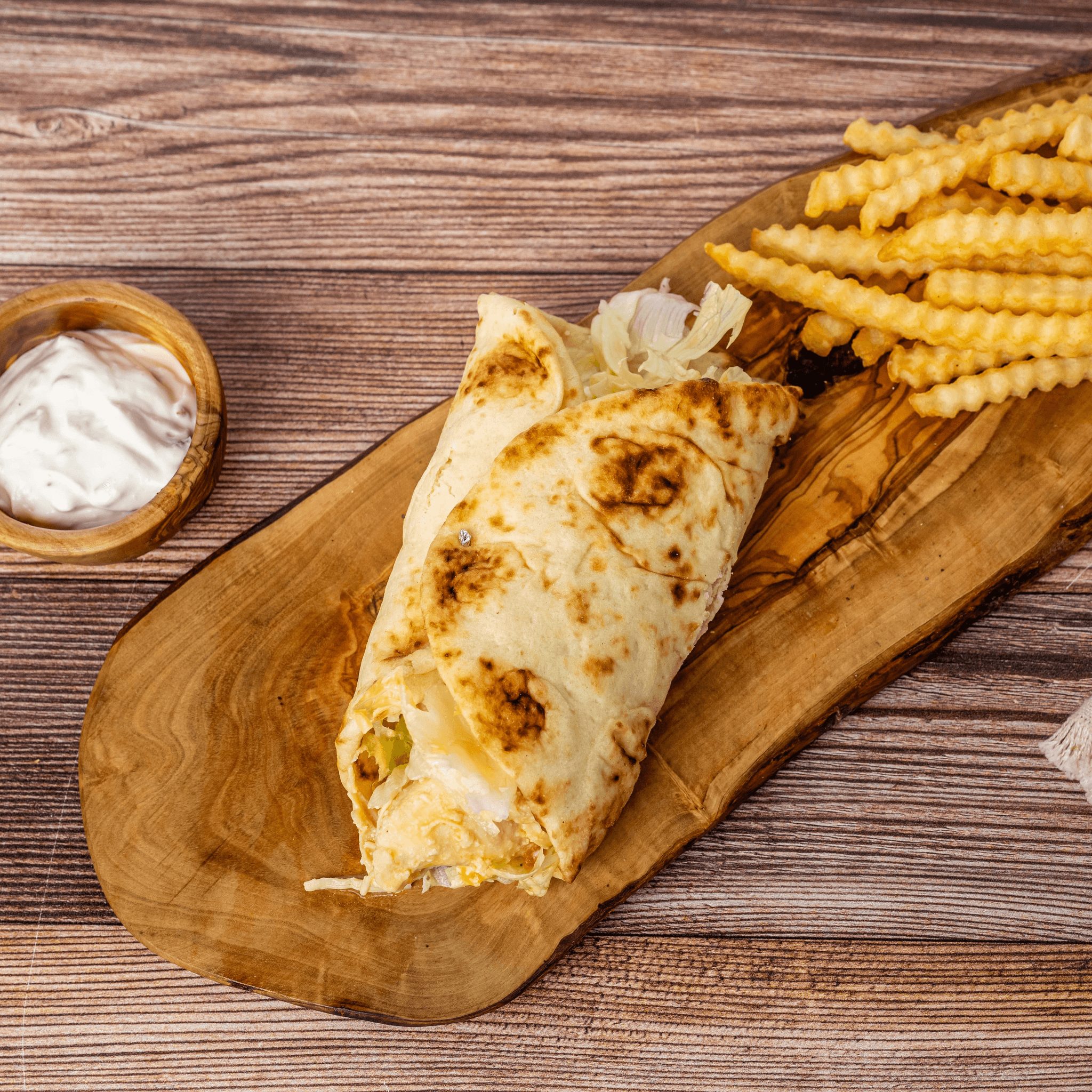 Chicken Gyro Pita Sandwich.