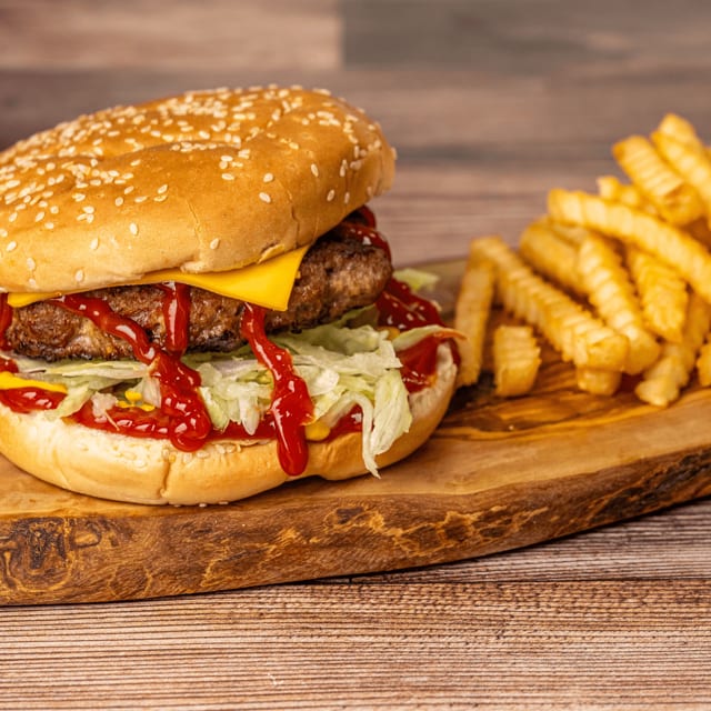 Cheese Burger Sandwich.